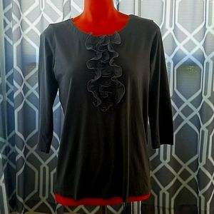 Pretty Gap top with ruffles